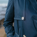 Moke Trench Coats - Navy/Taupe SALE