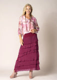 Imagine Silk Marble Print Top