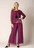 Imagine Silk Pants - Mulberry