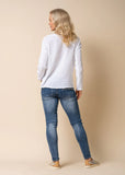 Imagine linen blend top