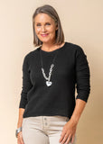 Imagine linen blend top
