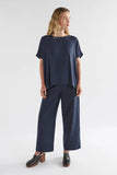Elk Hersom Linen Pants - Navy