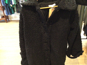 St Germain The Label Black Fur Coat