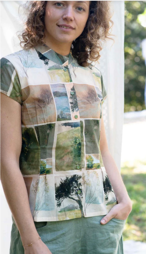 Lazybones Audrey Nature Studies Top