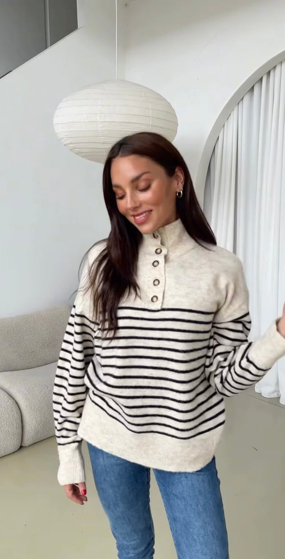 White Poetry Tabu Stripe Knit