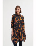 Tirelli Handkerchief Hem Print Shirt/Dress