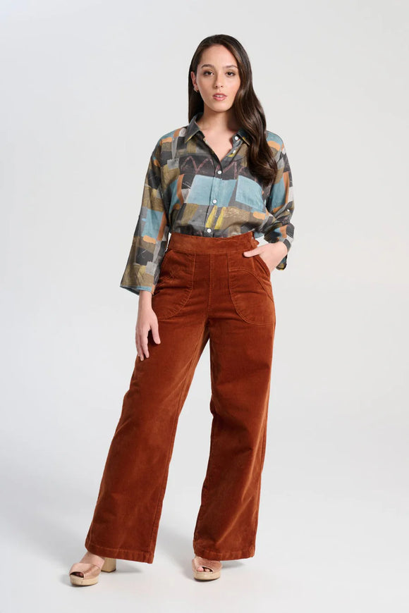 Olga De Polga Peggy Lou Pants - Caramel Cord
